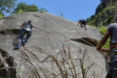 Rock climbing